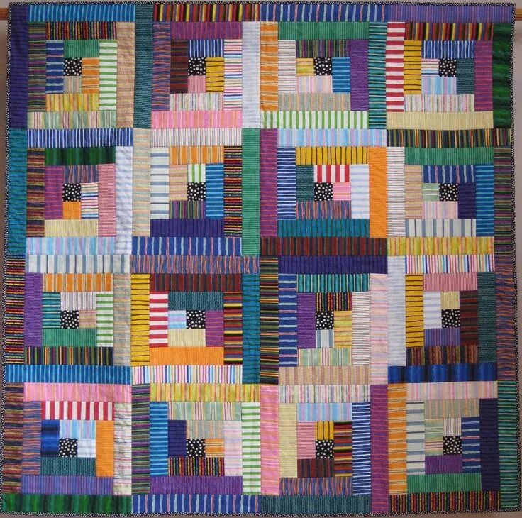 Пэчворк из полосок ткани фото Sara's 6 in Stripes Wall Quilt - Etsy Wall quilts, Art quilts, Quilts