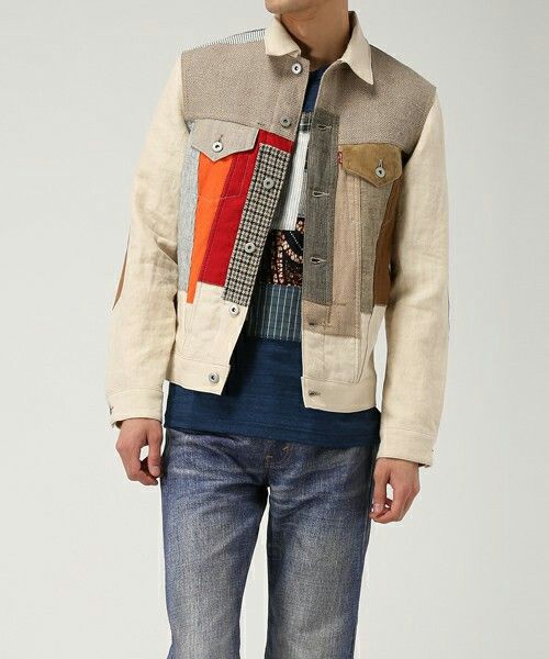 Пэчворк мужской стиль Junya Watanabe man x Levi's linen patchwork jacket Denim ideas, Patchwork jacket