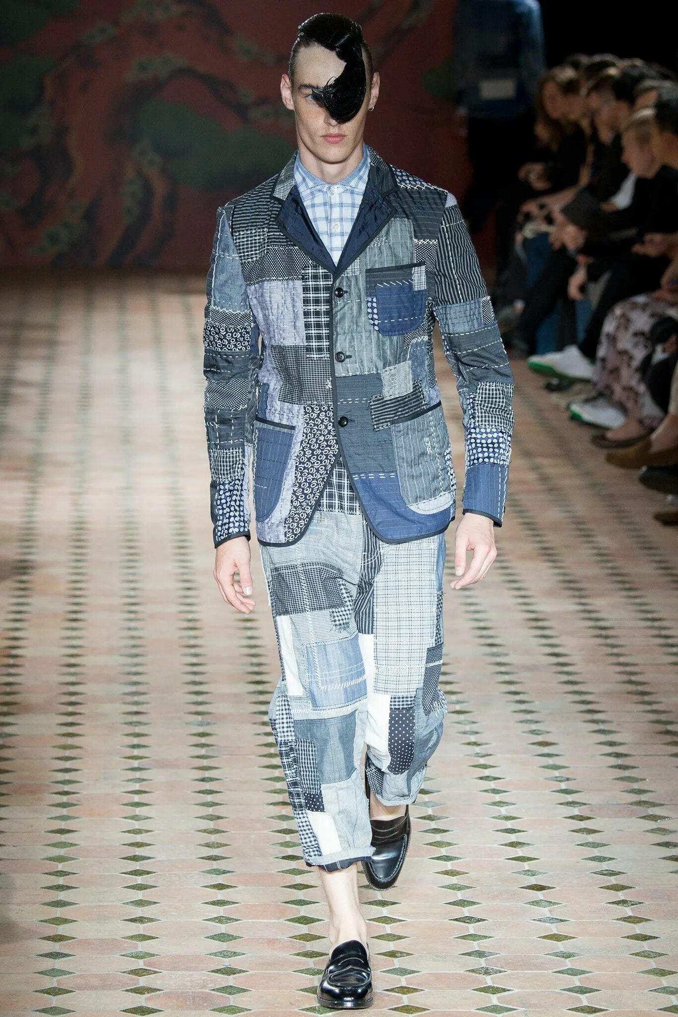 Пэчворк мужской стиль Junya Watanabe Spring 2015 Menswear Fashion Show Junya watanabe, Menswear, Men's