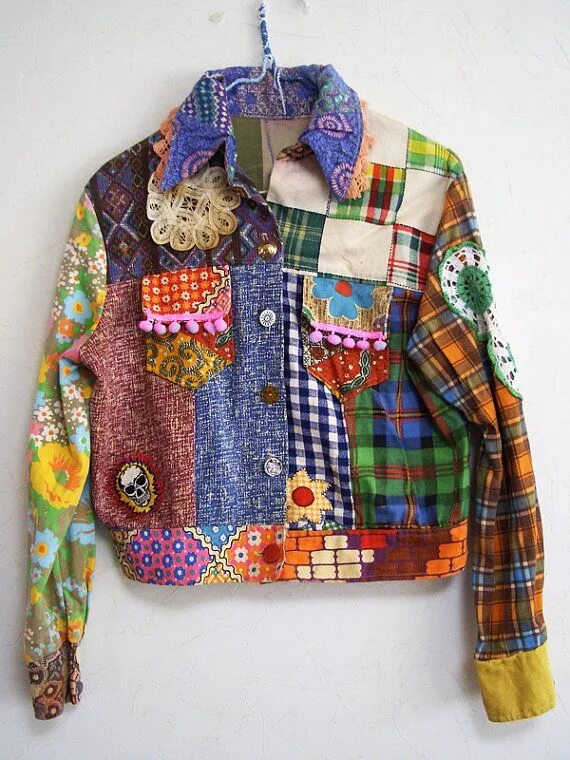 Пэчворк одежда фото patchwork-jakke.jpg (570 × 760) Patchwork clothes, Recycled clothing fashion, Up