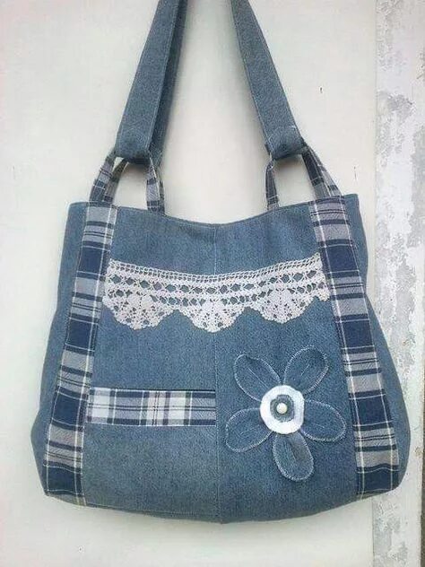 Пэчворк сумки из джинсы с выкройками 20 Hand bag ideas denim bag, jeans bag, jean purses