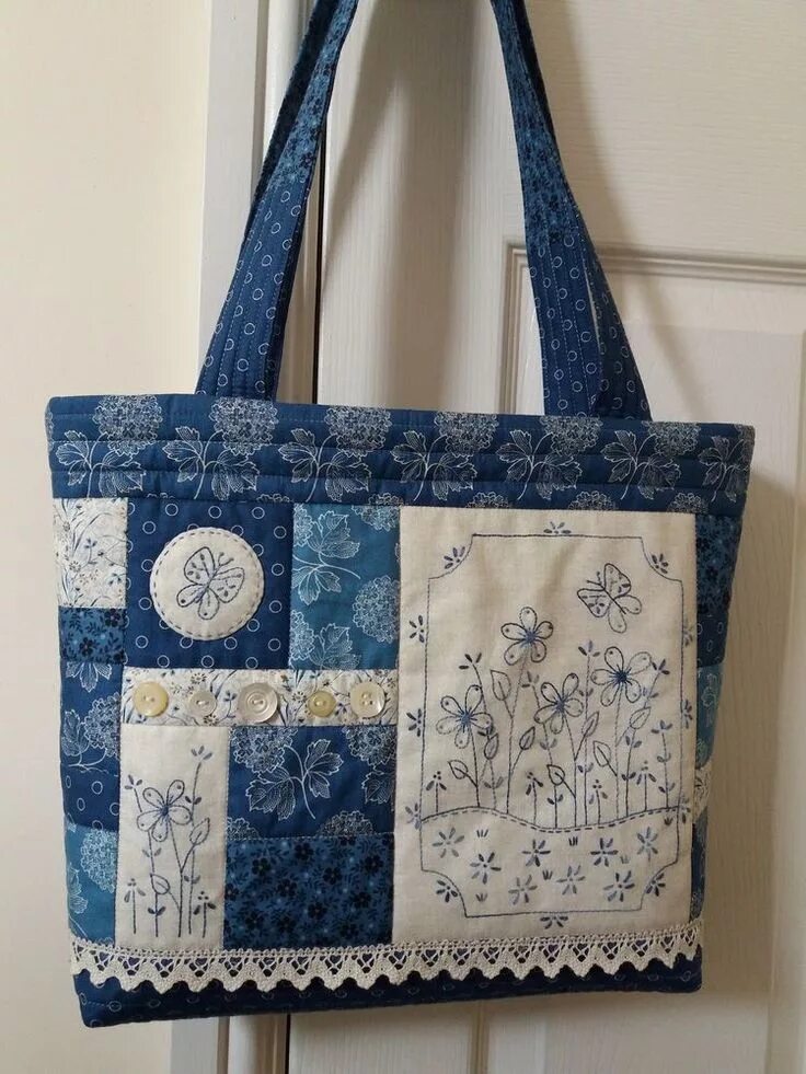 Пэчворк сумки из джинсы с выкройками Patchwork Bag Выкройки сумок, Сумки ручной работы, Тканевые кошельки