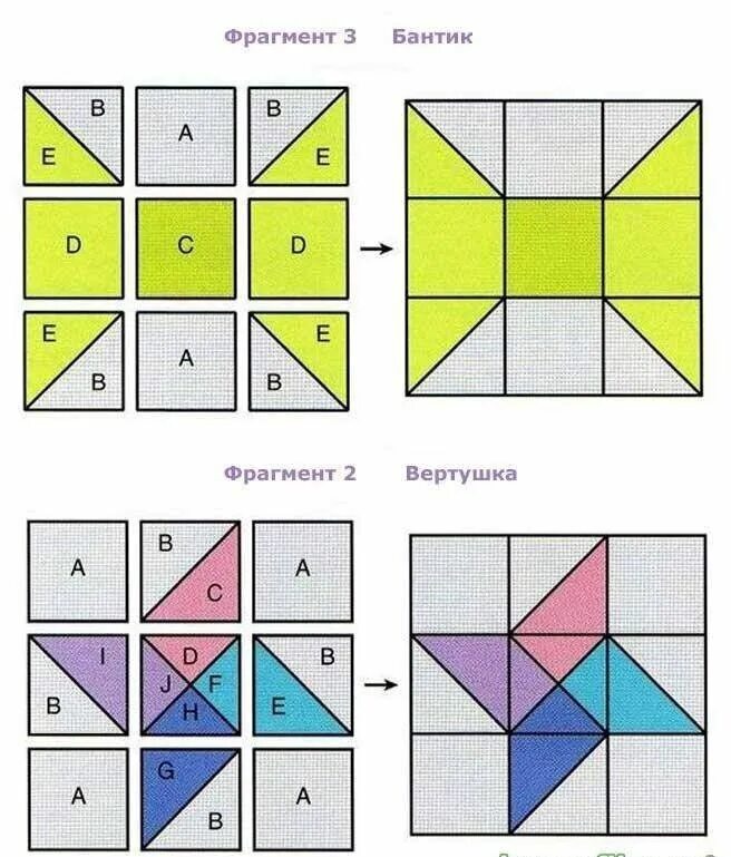 Пэчворк своими руками схемы Лоскутное шитьë, продолжение. Татьяна-Живу как могу Дзен