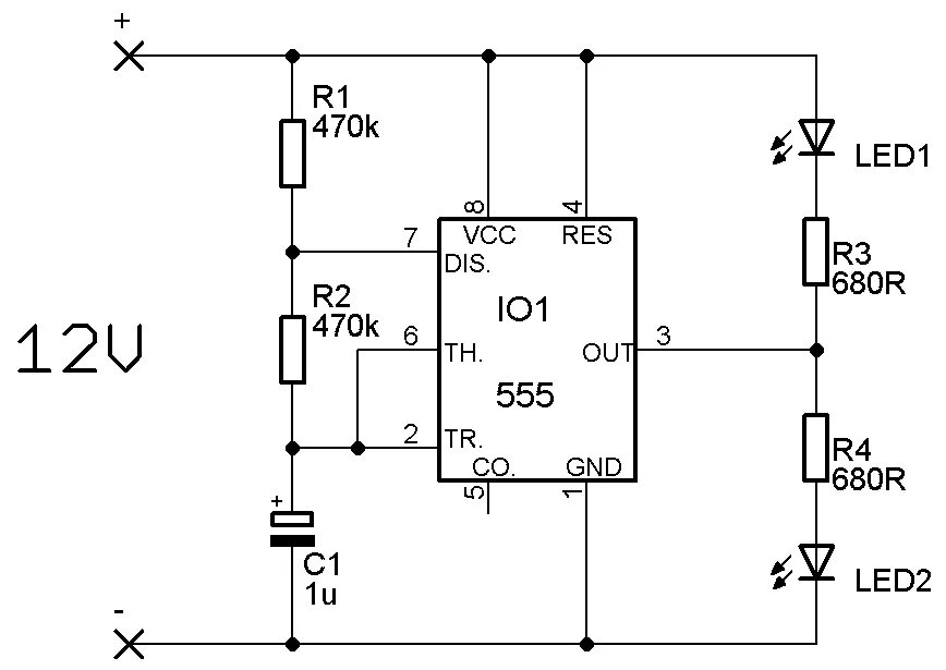 Пьезоэлектрический датчик подключение к ne555 Železniční blikač s NE555 - Hobbyelektro.eu