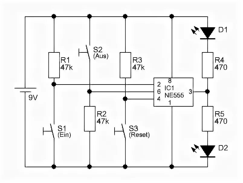 Пьезоэлектрический датчик подключение к ne555 Neun genug Schultern zucken ne555 led blinker Schädel AIDS Mittlere