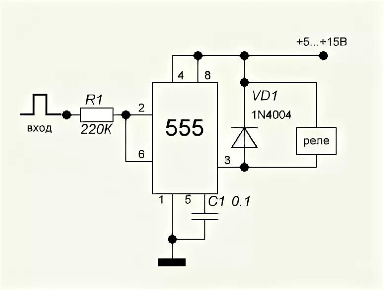 Пьезоэлектрический датчик подключение к ne555 Датчик напряжения на NE555 - rcl-radio.ru