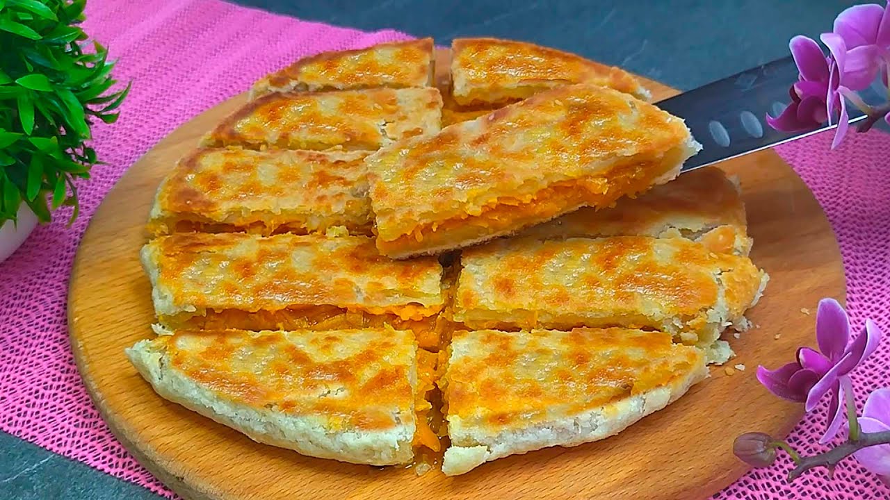 Плачинда с тыквой на сковороде рецепт фото Этот Пирог с тыквой сметут со стола первым! Рецепт из простых продуктов. - YouTu