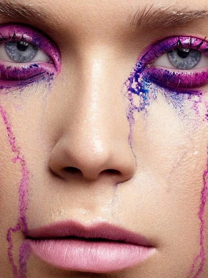Плачущий макияж как сделать Pin on Make-up Beauty makeup photography, Beauty shots, Beauty hacks video