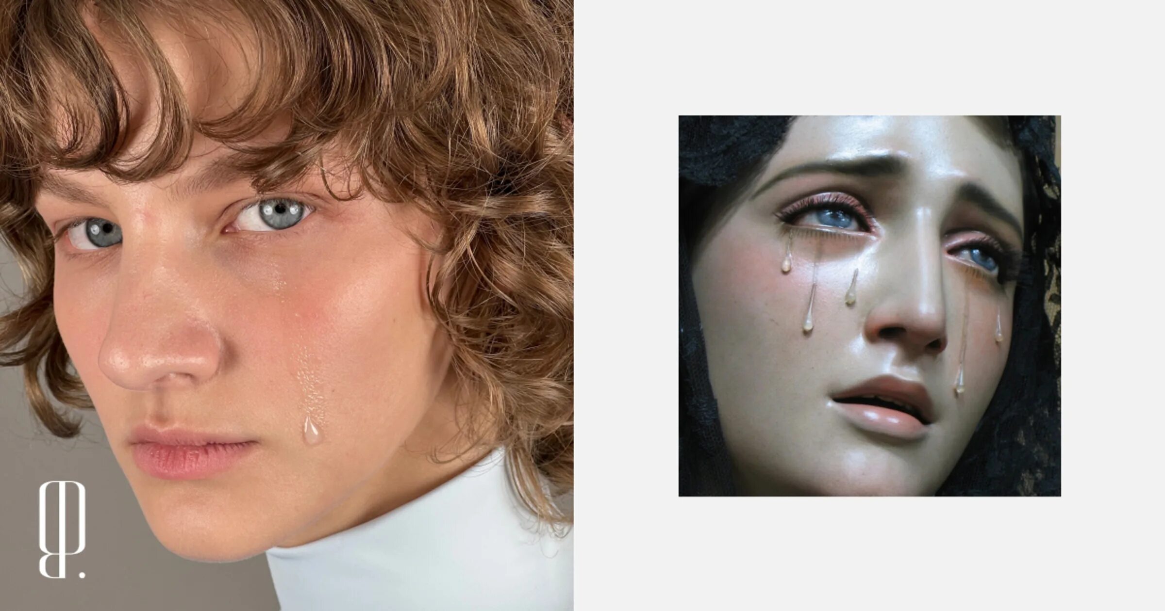 Плачущий макияж как сделать Слезы в макияже - тренд с показа USHATÁVA и из тиктока