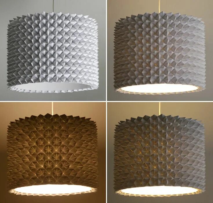 Плафон для уличного светильника своими руками Faceted Pendant Lights - The Large Drum Shade Diy lamp shade, Hanging lamp shade