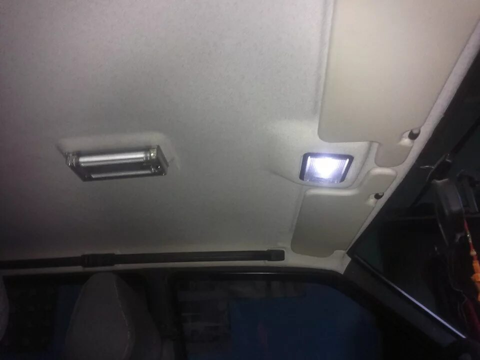 Плафон освещения салона ваз 2114 тюнинг Люминесцентный плафон и замена плафона индивидуального освещения - Lada 2115, 1,