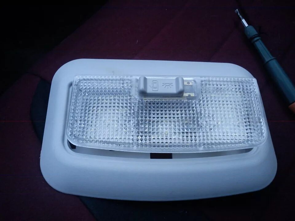 Плафон салона фото Рамка крепления 2170-72 плафона салона - DRIVE2