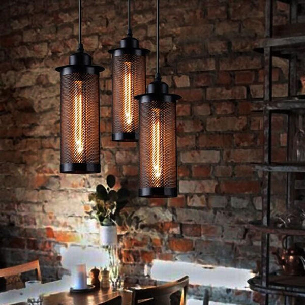 Плафон в стиле лофт Caius - Vintage Industrial Hanging Pendant Lamp - Warmly