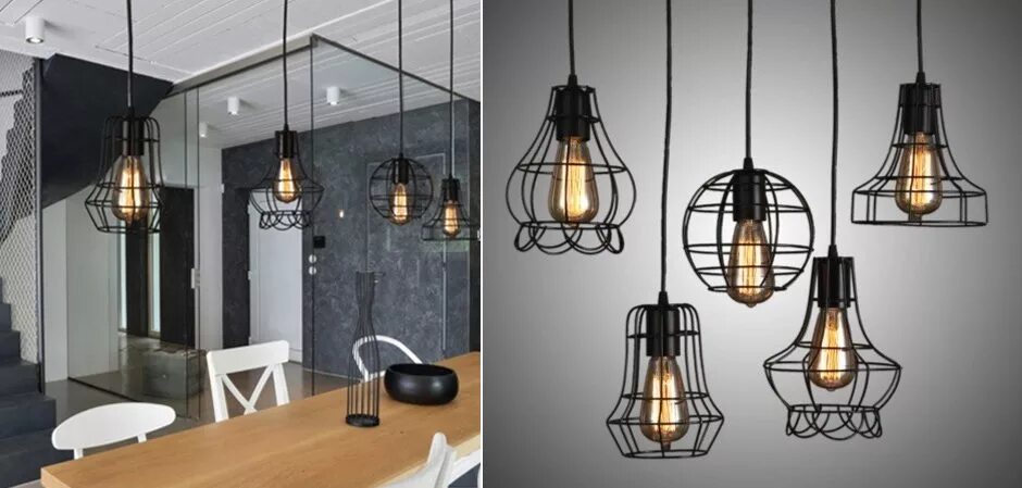 Плафон в стиле лофт Cветильник Loft Nest Cage № 3 по цене 5 300 руб. купить в Москве с доставкой по 