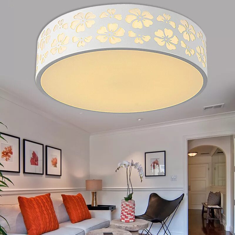 Плафоны на потолки фото Simple Round LED Ceiling Light bedroom lamp children room LED small dome light c