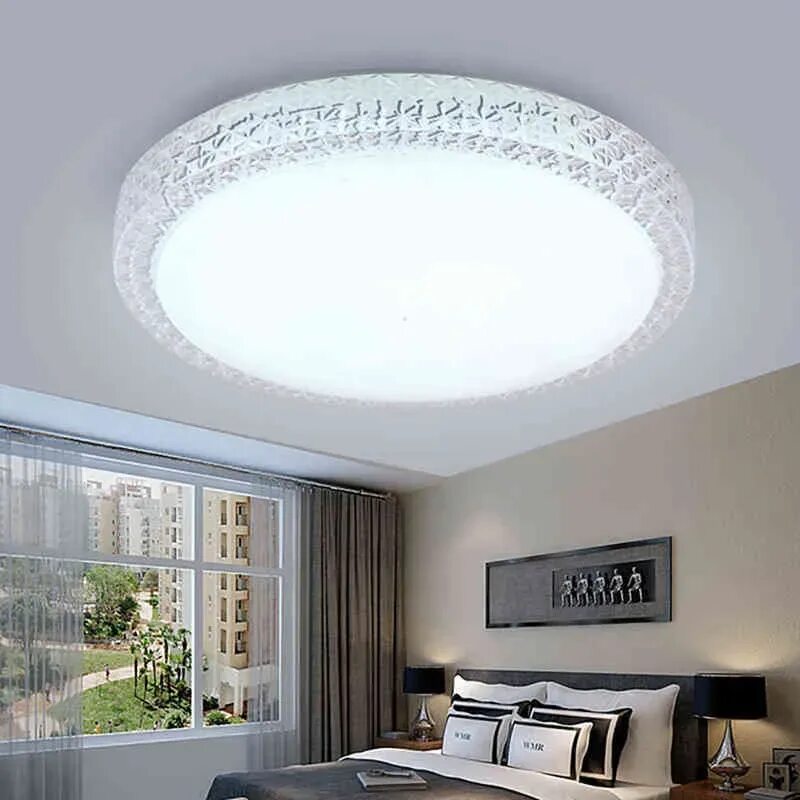 Плафоны на потолки фото Crystal LED Ceiling Lights 12W 18W 24W 48W Highlight Modern Ceiling Chandelier 2