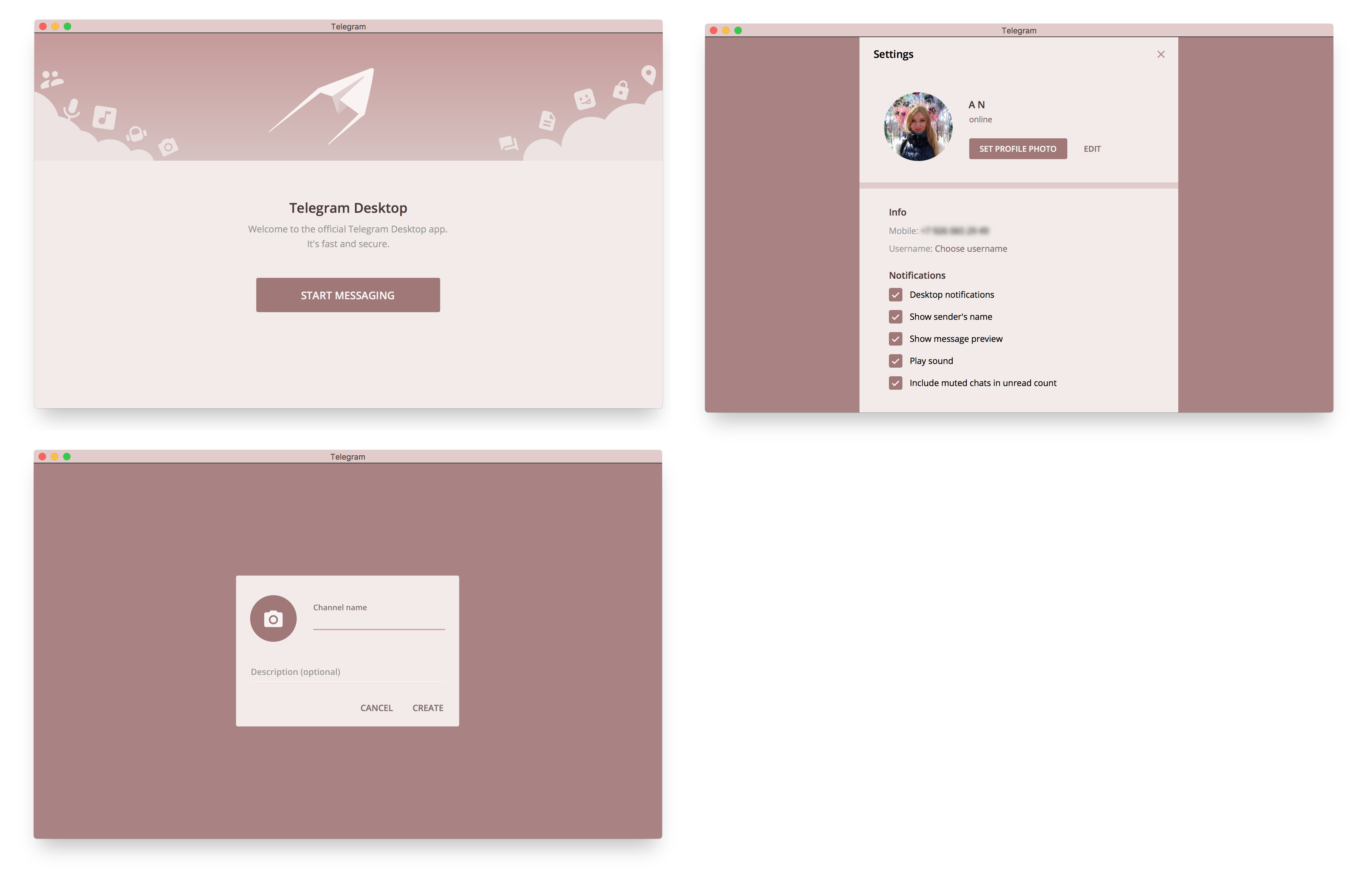 Плахина наталья г краснодар сайт телеграмм фото Конкурс Telegram на стили оформления для десктопной версии: проект в категории Д