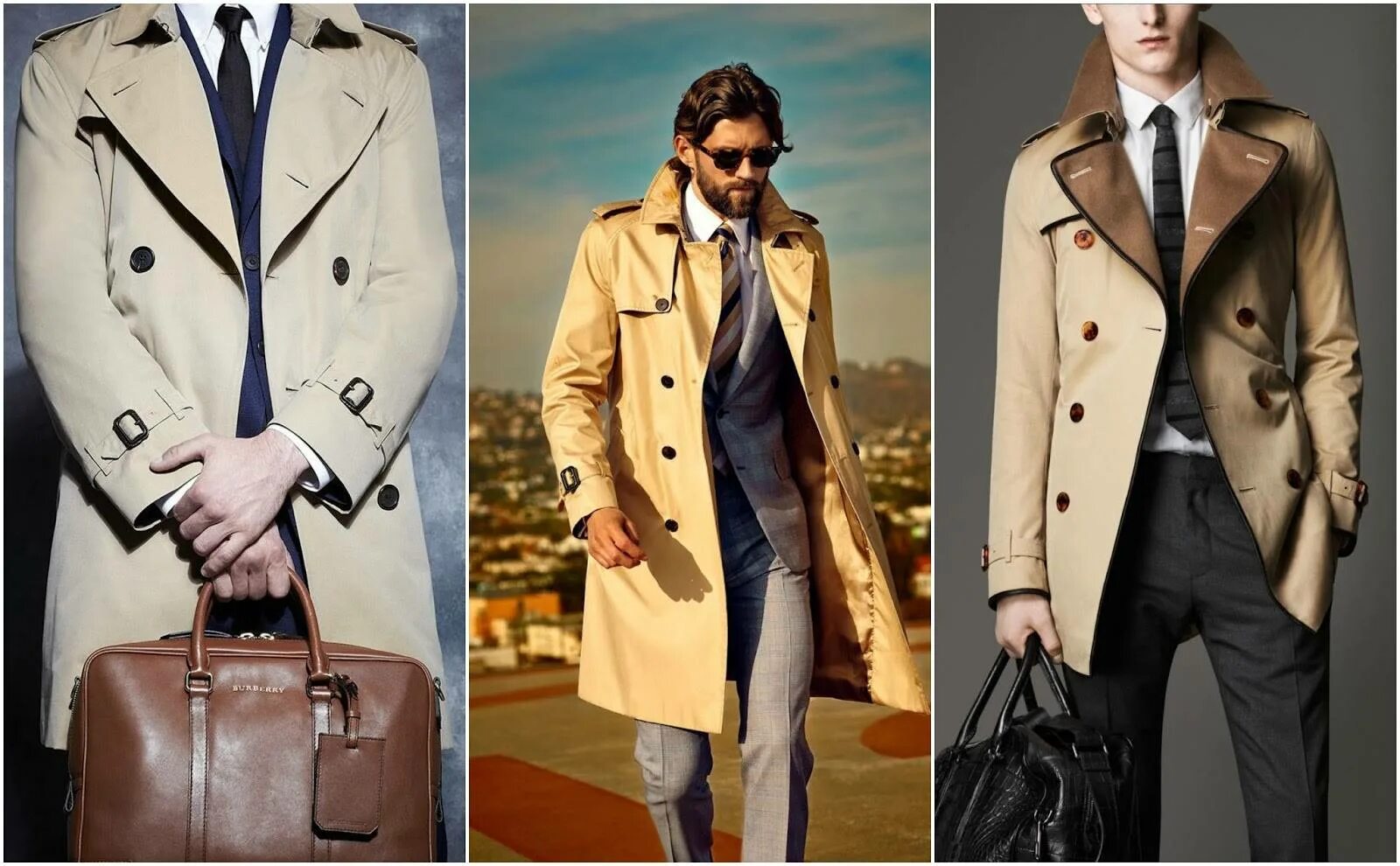 Плащ мужской деловой стиль Мужской плащ как выбрать