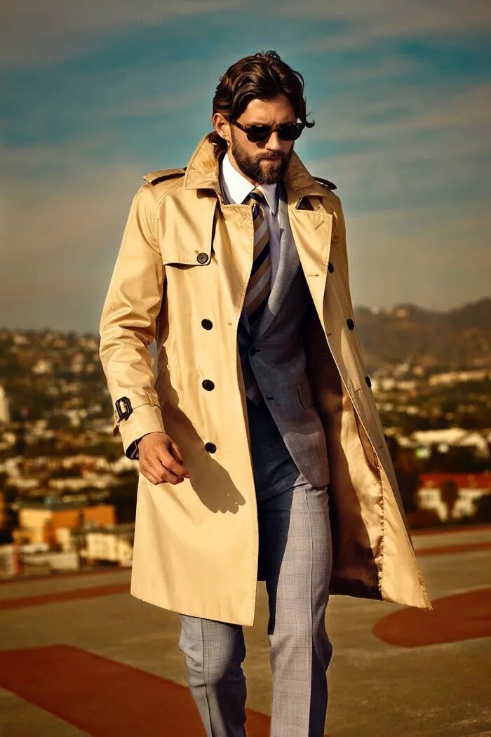 Плащ мужской какой в моде Buy gq trench coat cheap online