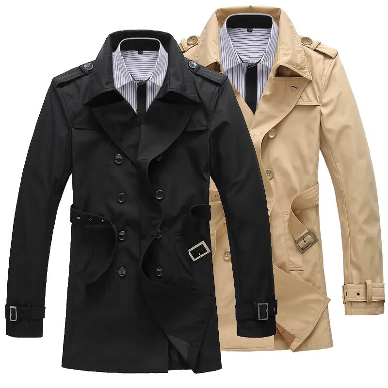 Плащ мужской какой в моде Купить Ветровка мужская 杰 珂 波 菲 男 士 风 衣 时 尚 休 闲 韩 版 修 身 英 伦 男 外 套 薄 款 男 士