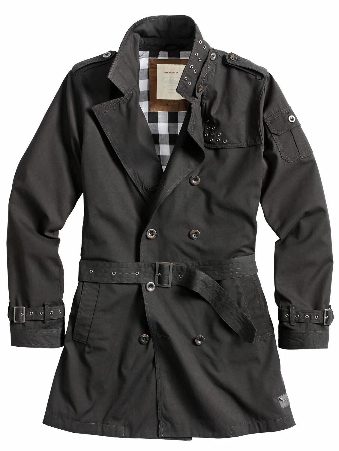 Плащ мужской в стиле милитари surplus trench coatCheap Sell - OFF76