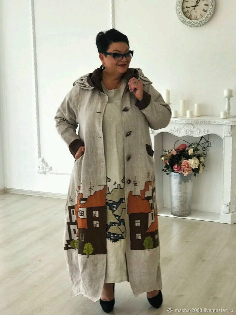 Плащ в стиле бохо женский Пальто купить в интернет-магазине Ярмарка Мастеров по цене 35000 ₽ - DG6H9RU Пал