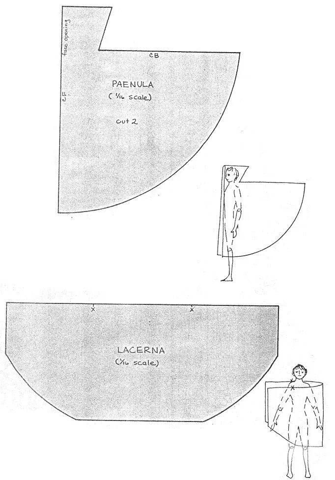 Плащ вампира выкройка своими руками Накидки разных веков http://lech-rpg.narod.ru/patterns1.html Выкройки, Плащ-наки