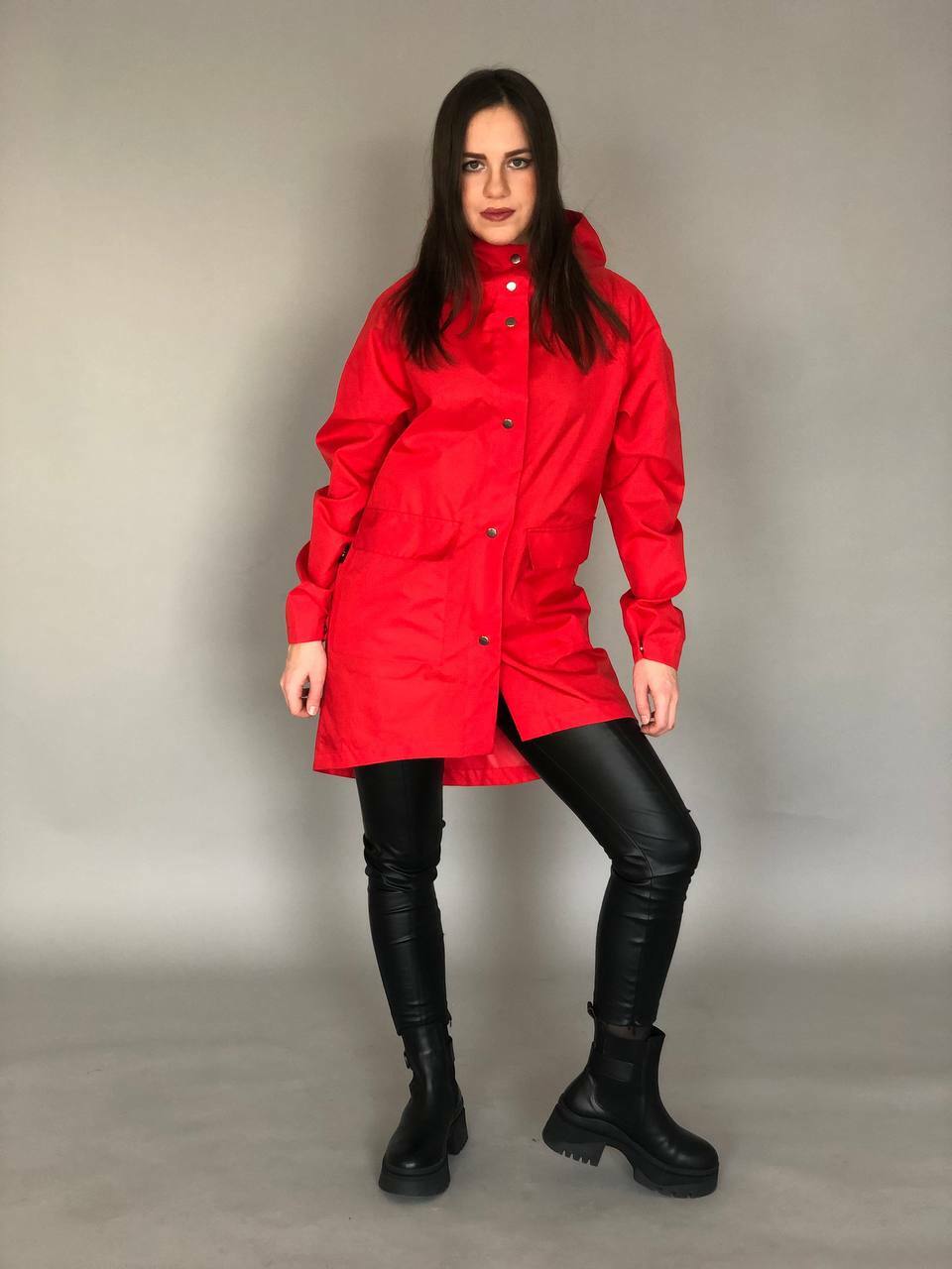Плащ женский 2024 тренды Куртка дождевик женский raincoat с капюшоном короткий непромокаемый качественный