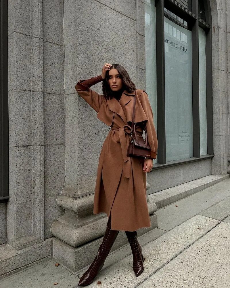 Плащ женский осень 2024 тренды Тренчи и плащи 2024-2025, модные фасоны, новинки, фото