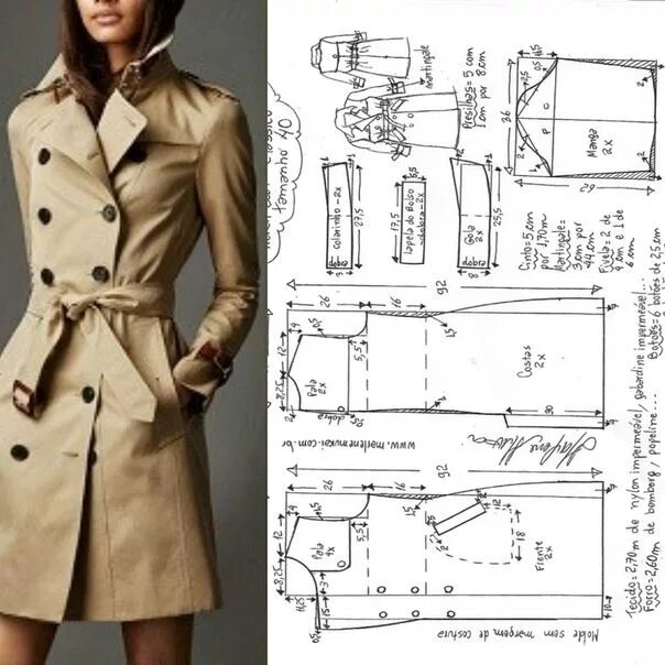 Плащ женский выкройка бесплатно Выкройки, шитье, моделирование одежды Одежда, Выкройки, Шитье