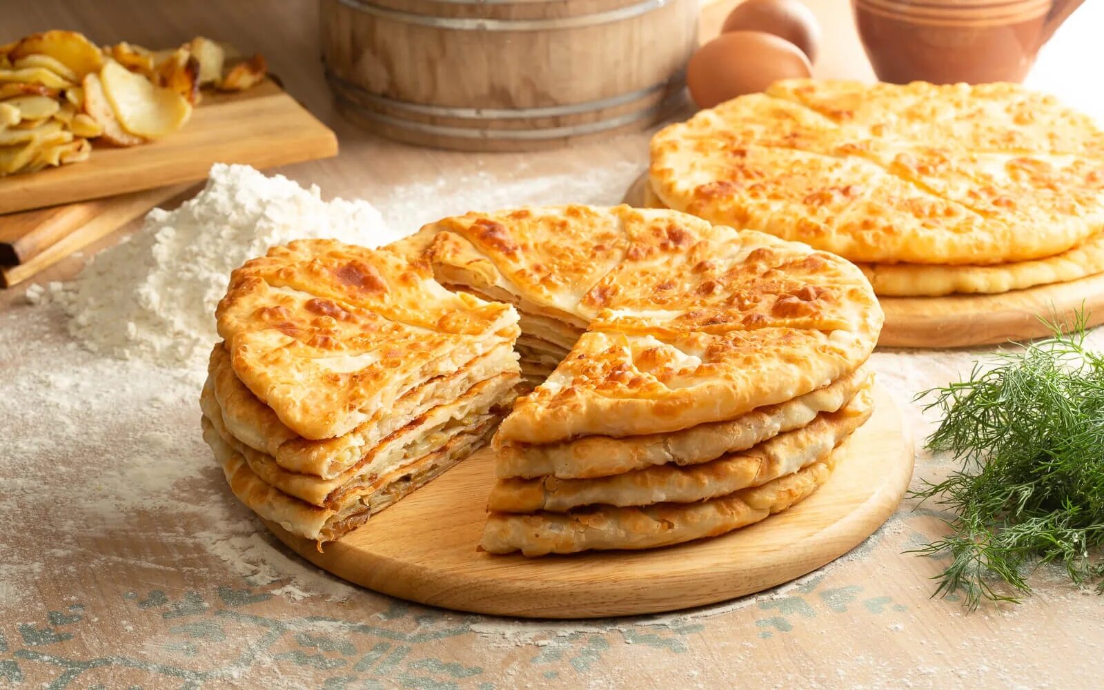 Плацинды с картошкой фото Плацинда с картошкой купить с доставкой в Кишиневе - La Placinte