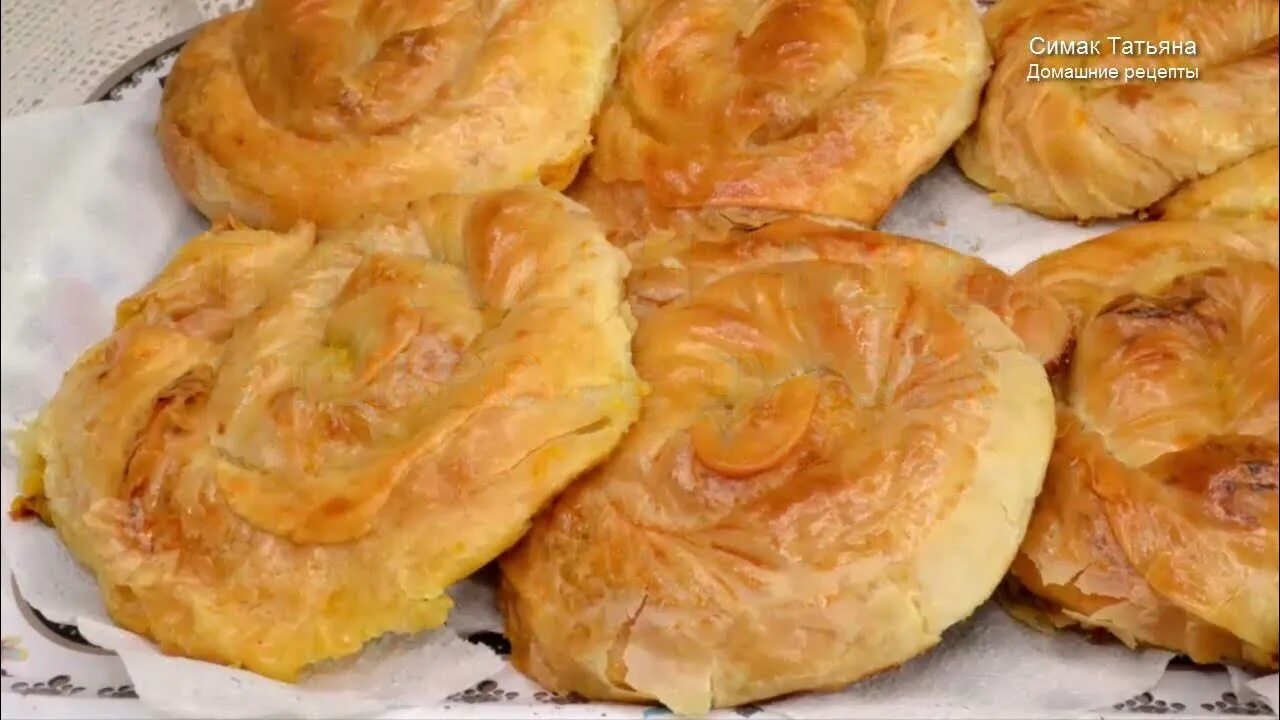 Плацинды в духовке фото рецепт Молдавские плацинды с тыквой в духовке из вытяжного теста. Тонкое тесто, много н