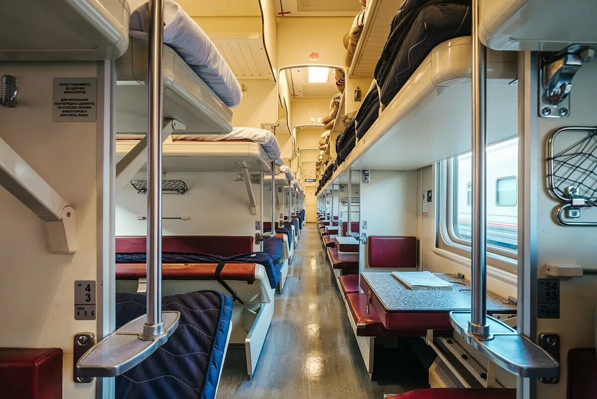 Плацкарт фото внутри как выглядит Лучшие места в плацкарте в поезде