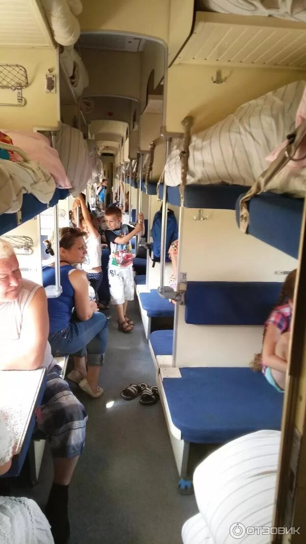 Плацкарт москва анапа фото Отзыв о Фирменный поезд РЖД № 012МА/011ЭА "Москва - Анапа - Москва" Комфортная п