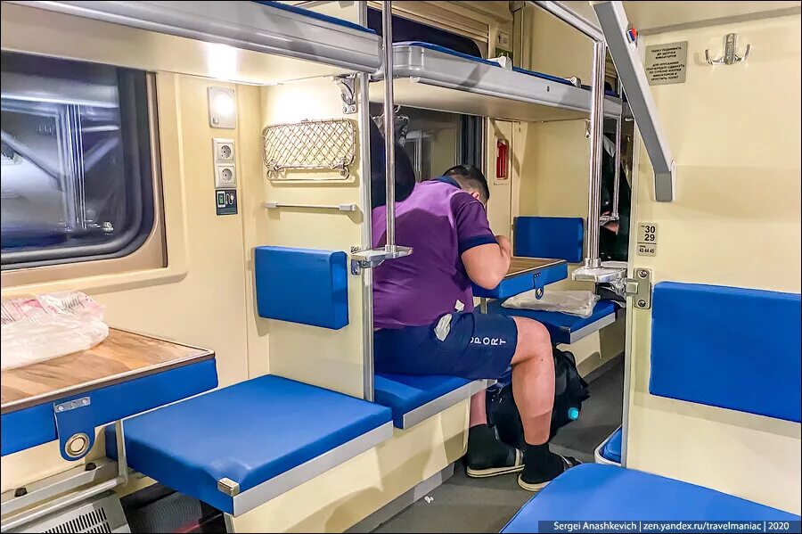 Плацкарт москва владивосток фото Как выглядит плацкарт в новом поезде Владивосток-Москва (№ 099/100) TravelManiac