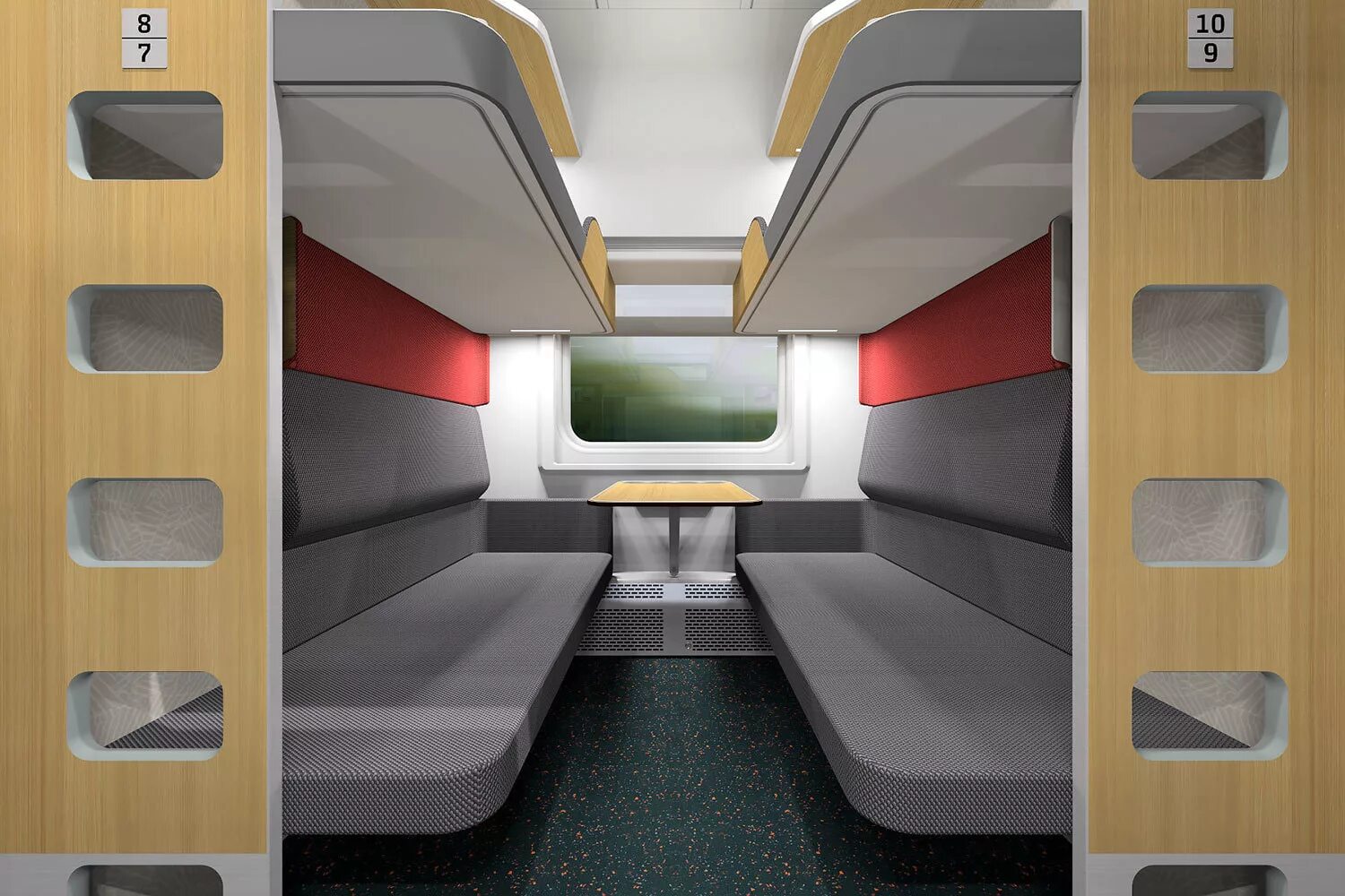 Плацкарт ржд фото внутри Купе нова