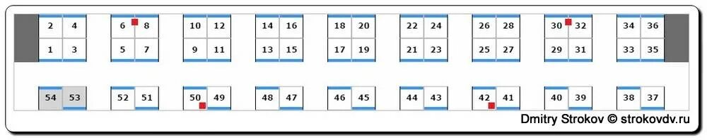 Плацкартный вагон схема расположения мест фото Плацкартный вагон места с розеткой