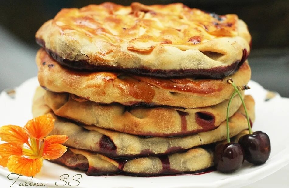 Плацынды рецепт с фото с картошкой молдавские Варзарь - молдавская плацинда с черешней Блог о вкусной еде