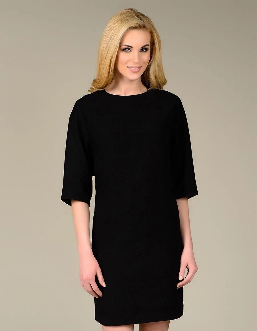 Платье черное прямое фото 5 стилей, в которых без трикотажа не обойтись