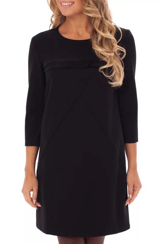 Платье черное прямое фото Платье женское Gloss 19340 черное 38 RU - купить в Москве, цены в интернет-магаз