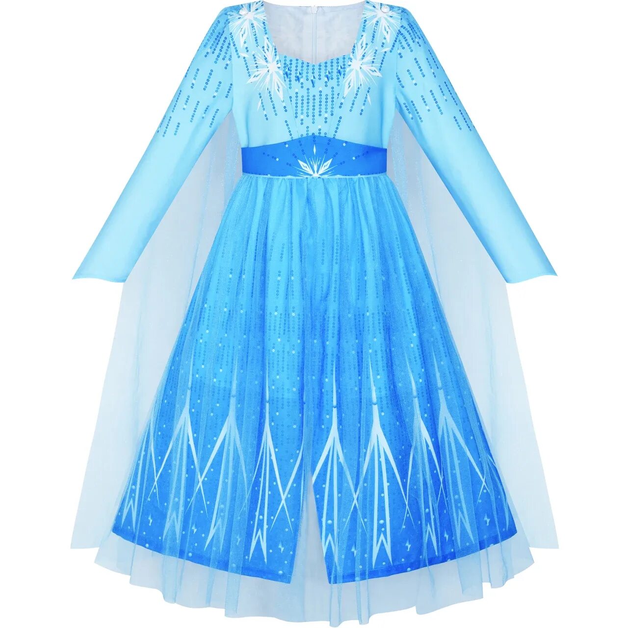 Платье эльзы фото Girls Dress Elsa Anna Costume Birthday Party 2020 Summer Princess Wedding Dresse