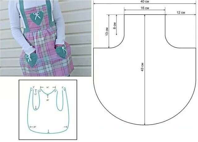 Платье фартук выкройка Симпатичный и удобный фартук можно сшить своими... Интересный контент в группе О