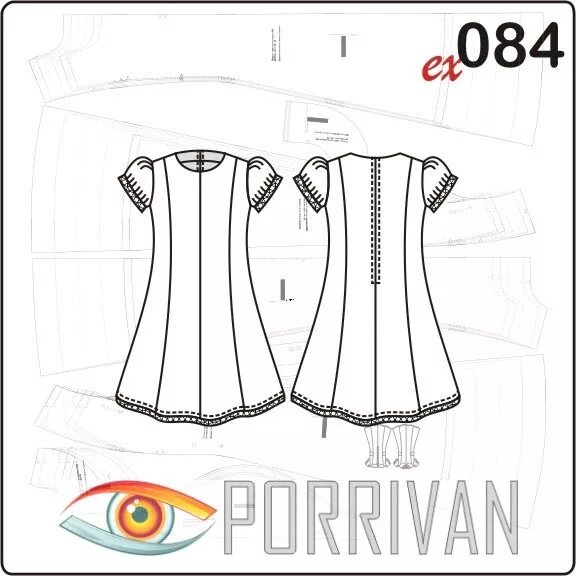 Платье фонарик выкройки 4 детских платья с рукавом по одной выкройке - Porrivan