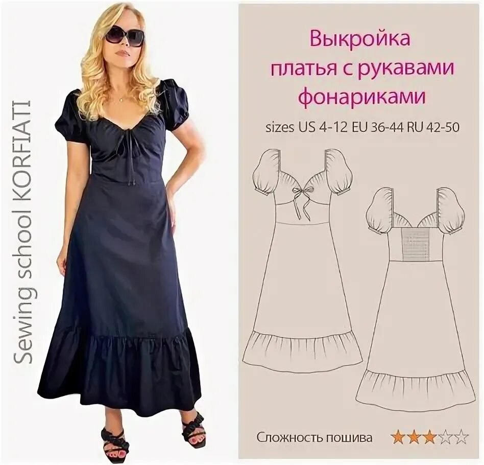 Платье фонарик выкройки @a_korfiati Pinterest pins and stats * Pinvibe.com