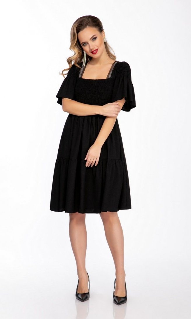 Платье фото и цена минск Платье Dilana Vip 1838 черный - женская одежда из Белоруссии