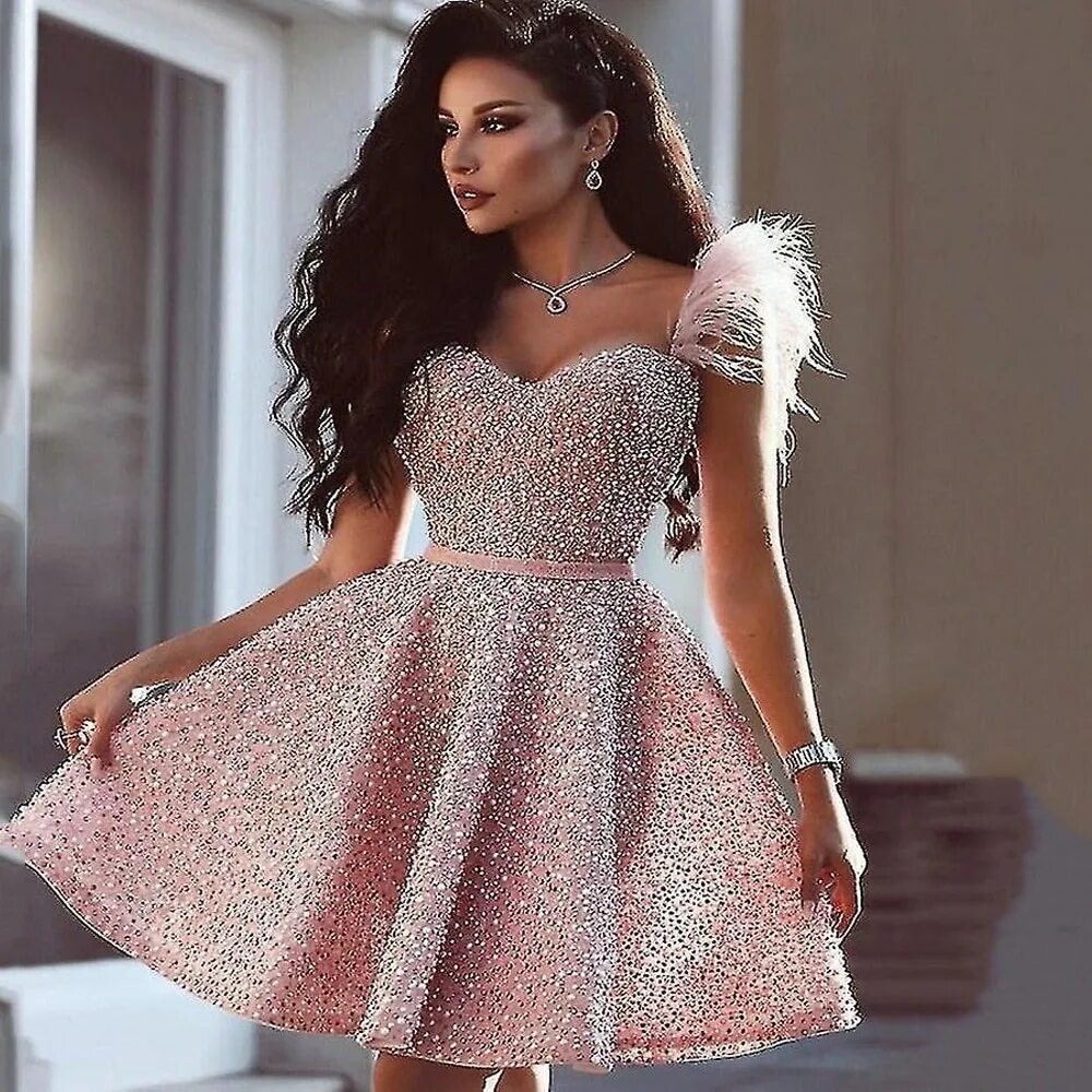 Платье фото скачать бесплатно XSCAPE Женское желтое платье без рукавов с вырезом сердечком, короткое вечернее 