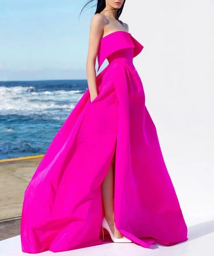 Платье фуксия фото Pin by Joy Chuong on Fashion Evening dresses, Fashion, Dresses