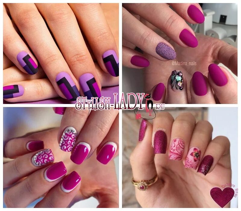 Платье фуксия маникюр цвета Нежный фуксия с изящными белыми акцентами для вашего маникюра: фото идеи Идеи ма