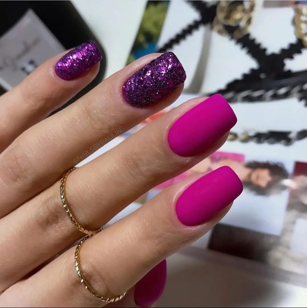 Платье фуксия маникюр цвета Дизайн ногтей цвет фуксия (158 фото)