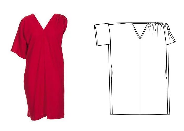 Платье футболка длинное выкройка Как сшить простое платье по чертежу - BurdaStyle.ru